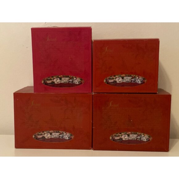 Sarah Plain and Tall LOT 4 Hallmark Holiday Christmas Village Houses 1994 - Picture 2 of 16